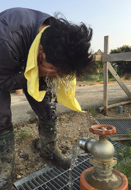 水が気持ちいい！